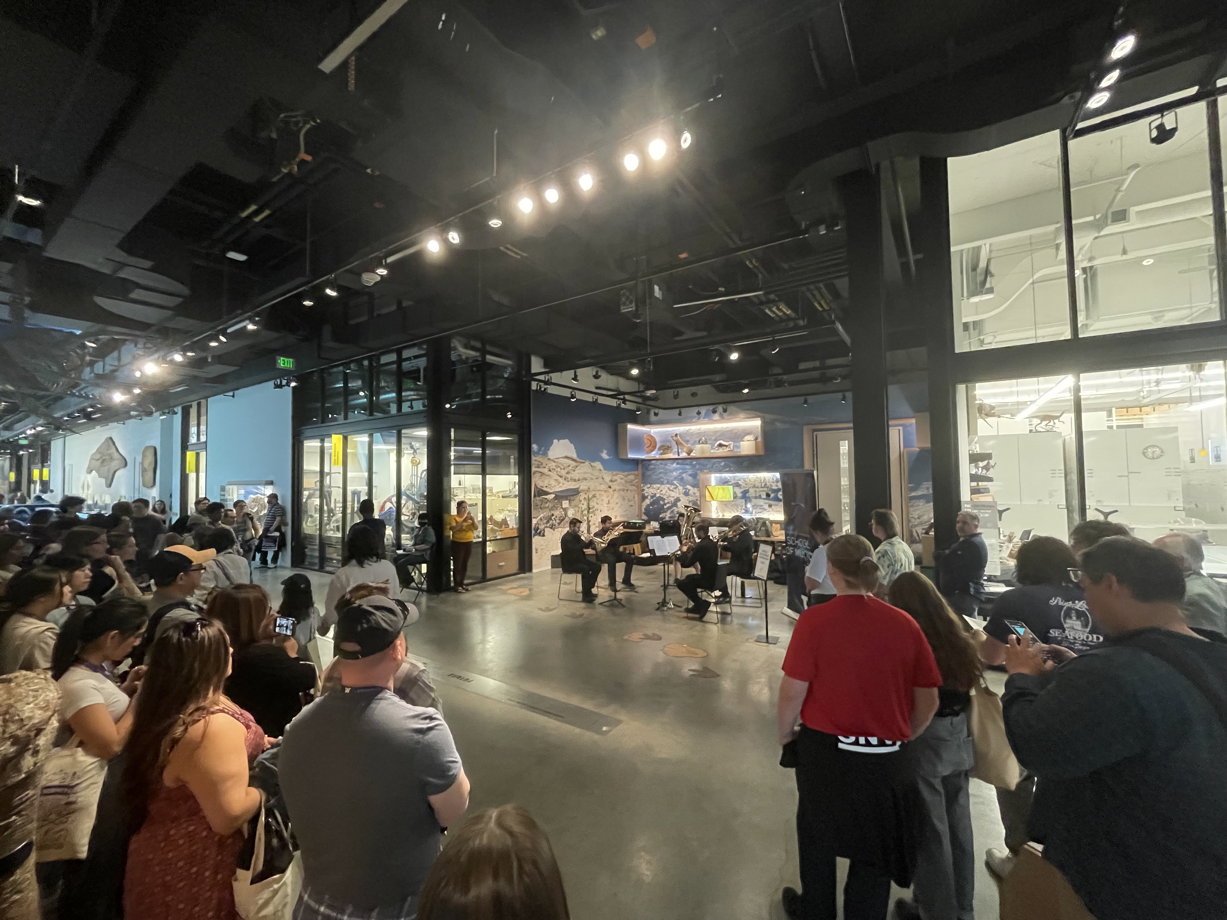 UW Music students at the Burke Museum