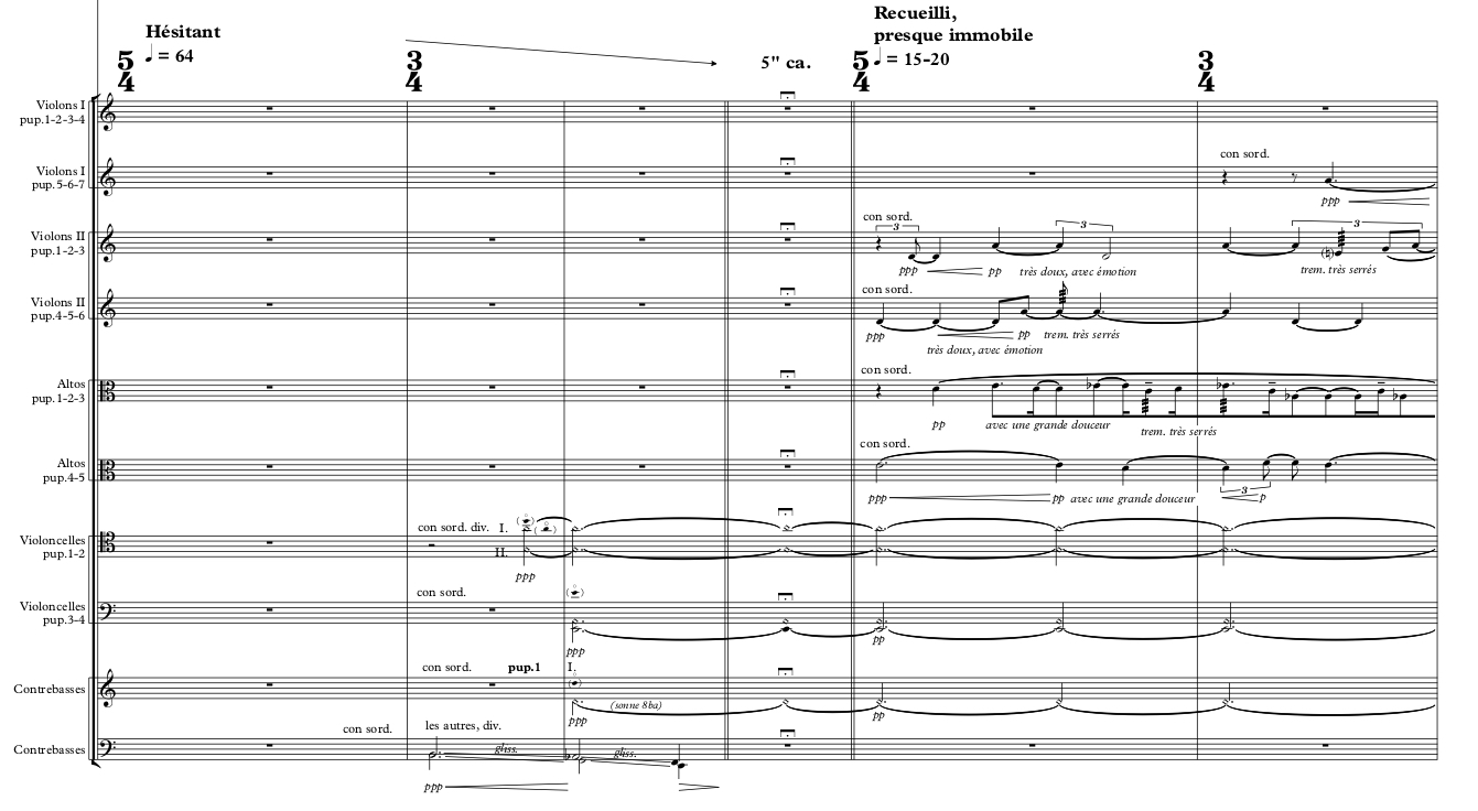 Excerpt from Durand's new composition. 