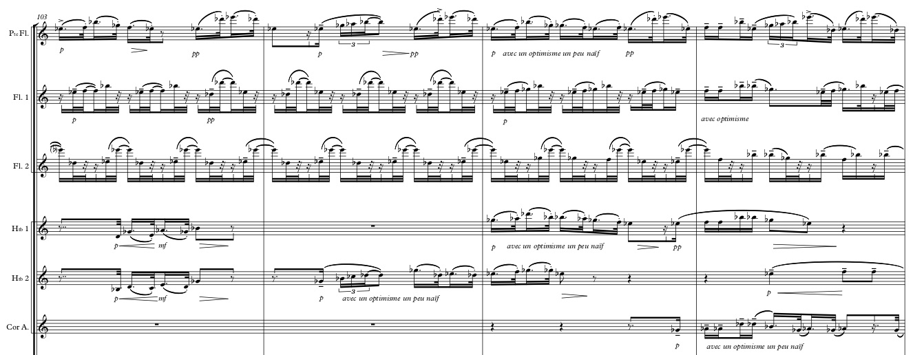 Excerpt from Durand's composition.