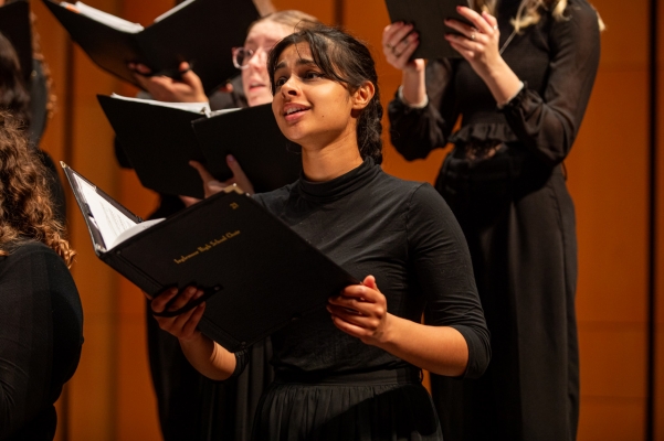 UW choral singer