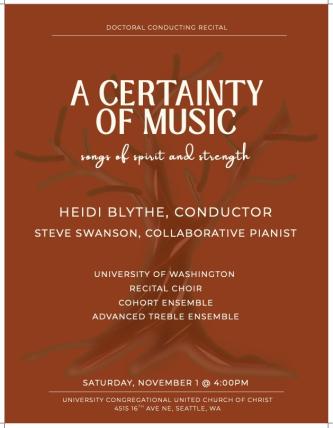 Heidi Blythe recital poster
