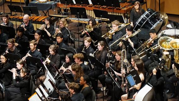 Wind Ensemble & Symphonic Band (Photo: Cyan Duong).