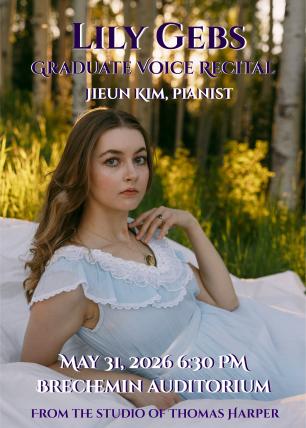 Lily Gebs recital flyer