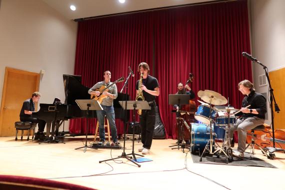 Jazz Studies students perform in small combos over two evenings in the Jazz Innovations series (Photo: Joanne DePue). 