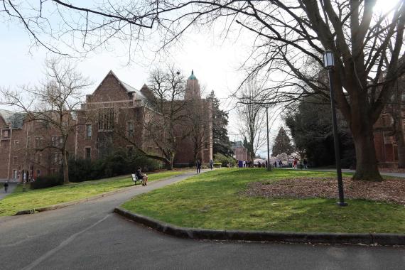 Music Building back yard
