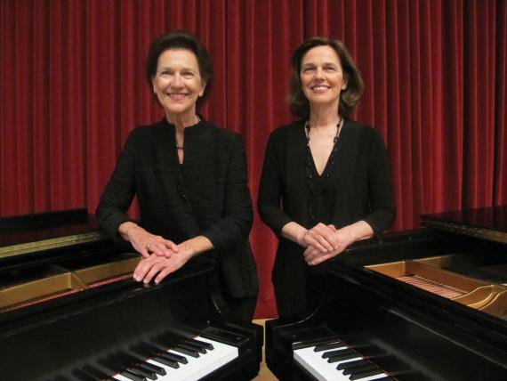 Pianists Robin McCabe and Rachelle McCabe (Photo: Joanne DePue)