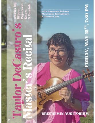 Taylor Decastro recital poster