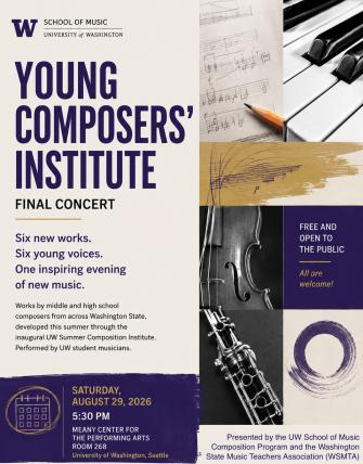 Summer Composition Institute final concert flyer