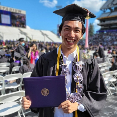 Alex Nguyen at graduation