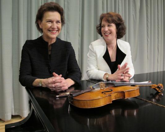 Robin McCabe, piano, and Maria Larionoff, violin, are the Beethoven Project.