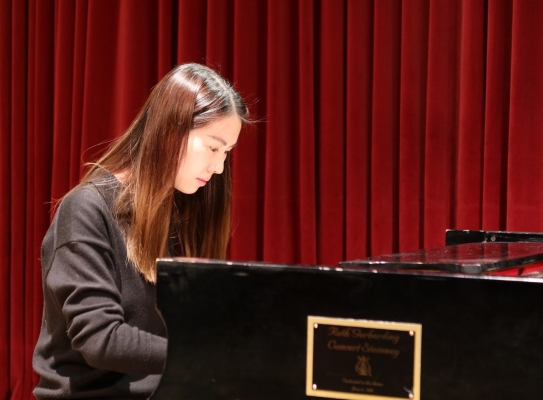 UW piano students present quarterly recitals in Brechemin Auditorium (Photo: Madelyn Harris).