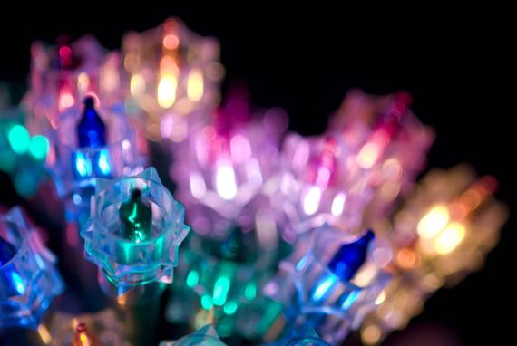 Colored lights graphic