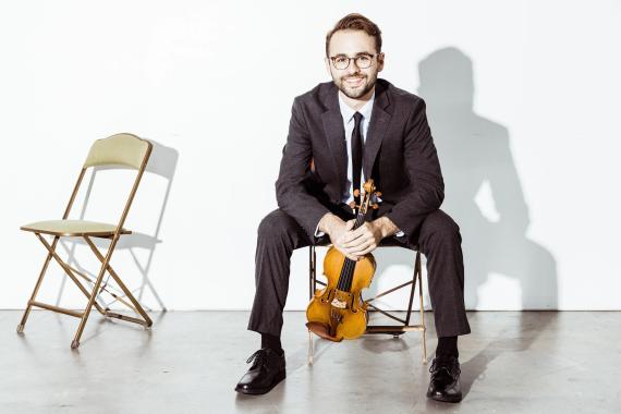 Guest violinist Cameron Daly