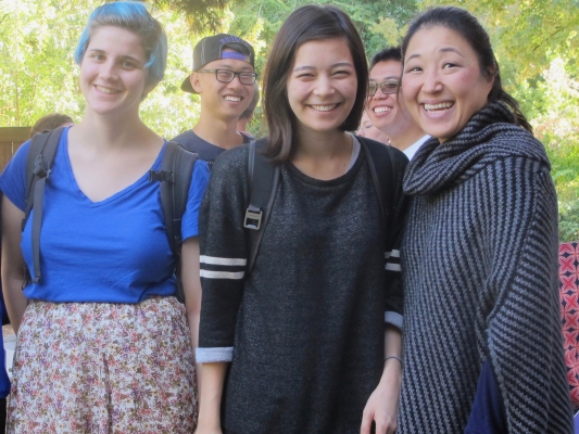 UW flute students with Prof. Donna Shin (far right). 