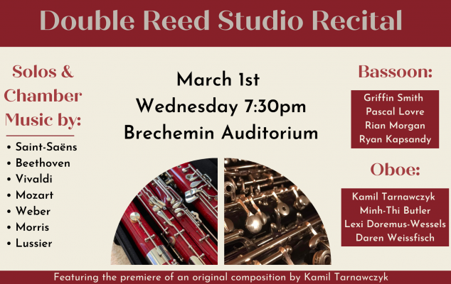 Double Reed Studio Recital