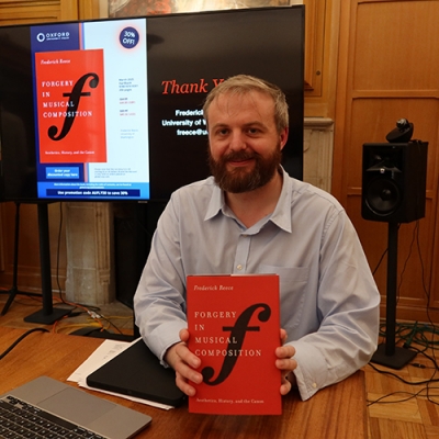 Frederick Reece with book