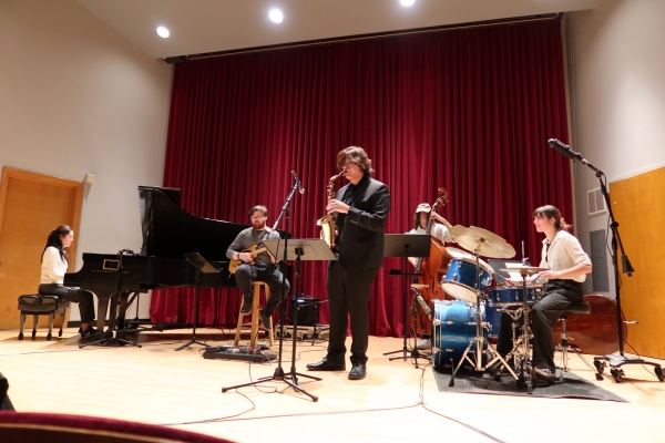 Jazz Innovations series in Brechemin Auditorium (Photo: Joanne DePue).