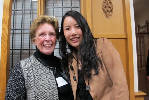 The late Patti Marsh with one of her scholarship students, Jae-in Shin.