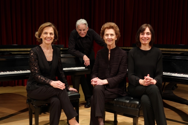 Pianists Rachelle McCabe, Craig Sheppard, Robin McCabe, and Cristina Valdés. Photo: Joanne DePue