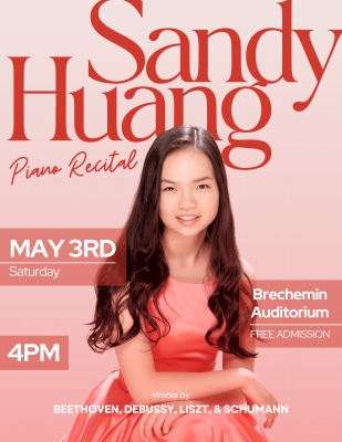 Sandy Huang recital poster