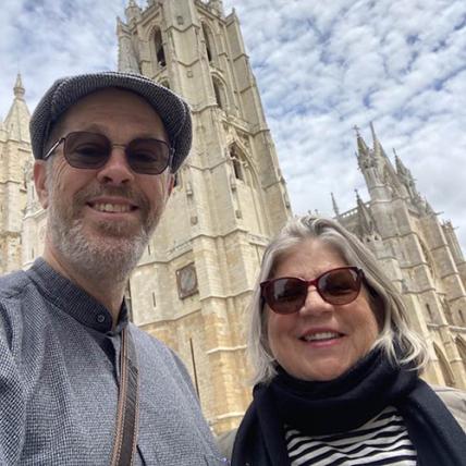 School of Music faculty Shannon Dudley and Marisol Berrios-Miranda in Leon, Spain (Photo: Courtesy Shannon Dudley).