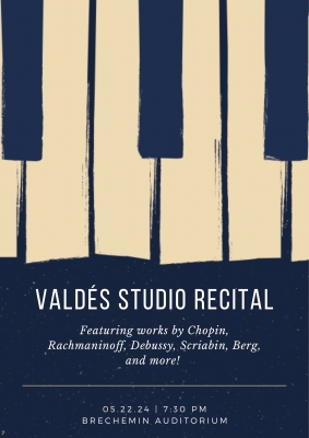 Valdés studio recital flier