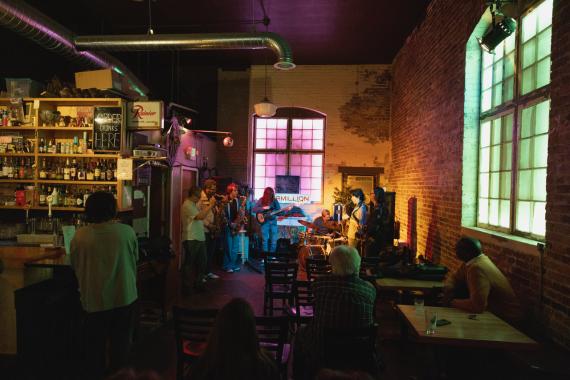 Jazz Studies students, faculty, and special guests perform at Vermillion (Photo: Juan Rodriguez). 