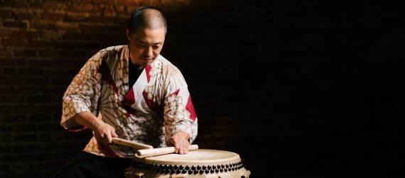 Taiko artist Shoji Kameda