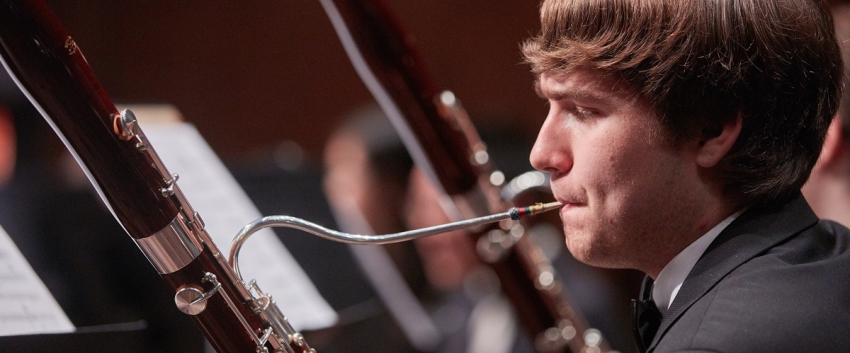 UW Symphonic Band, bassoon (photo: Steve Korn)