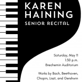 Haining recital poster
