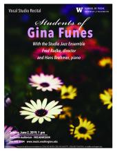 Gina Funes Studio Recital Flyer Image