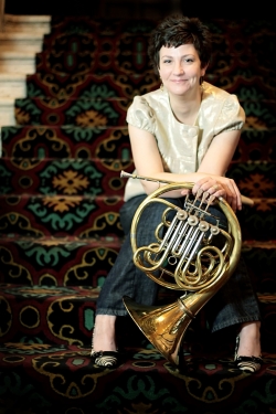 Denise Tyron, fourth horn of the Philadelphia Orchestra, leads a master class at UW Nov. 16.