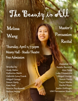 Melissa Wang recital poster
