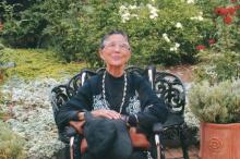 Upper Skagit elder Vi Hilbert (Photo: Laurel Sercombe)