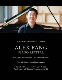 Alex Fang recital flyer
