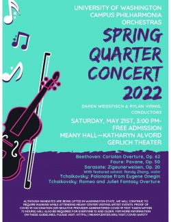 Campus Philharmonia spring concert flyer
