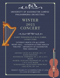 CPO Winter 2023 concert flier