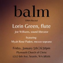 Lorin Green DMA recital flyer