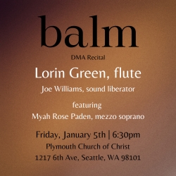 Lorin Green DMA recital flyer