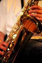 Saxophone quartet at Tent City 3 - UW Music