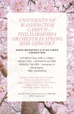 Campus Philharmonia concert flyer
