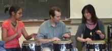 UW Ethnomusicology associate professor Shannon Dudley leads a workshop session.