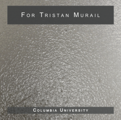For Tristan Murail cd booklet cover