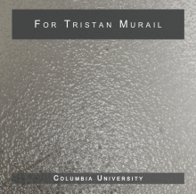 For Tristan Murail cd booklet cover