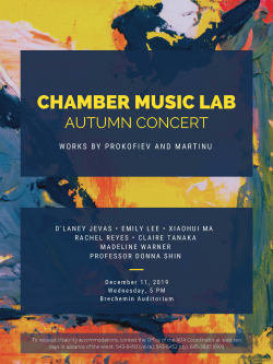 Chamber Lab concert poster