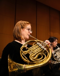 Wind Ensemble in rehearsal at Meany Hall (Photo: UW Photography).