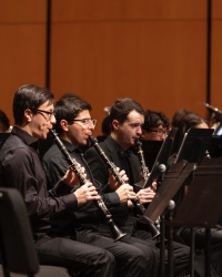 Wind Ensemble clarinets (Photo: UW Photography). 