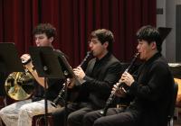 Wind Ensemble musicians perform a Chamber Winds recital (Photo: Cyan Duong).