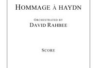 Hommage à Haydn, orchestrated by David Rahbee
