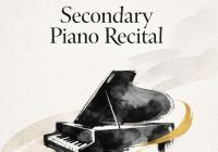 Secondary Piano recital poster